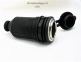 Waterproof Heavy Duty 25 Amp 12 Volt Plug Lighter Socket High Power Outlet W/ Boot - 12-vtechnology
