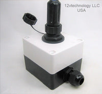 Sump Pump Float Switch Waterproof Junction Box Two 2 Pin Wire Connector 12V Plug Socket - 12-vtechnology