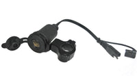 Handlebar BMW Hella Powerlet Plug Socket to SAE Battery Tender Cable Adapter Converter #chb+omnt+sbpn+saep