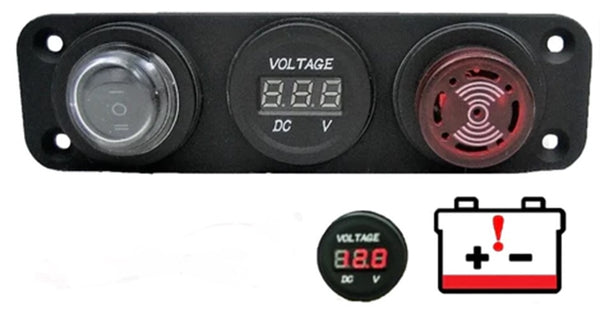 Alarm Battery Bank Monitor Minder Low Voltage Discharge Alert 12V Sailboat RV #BTM6A