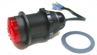 Highly Waterproof IP65 Pulsating 100db Tonal Alarm Buzzer +Bright LED 12V Marine Dash Mount CAL1WP/fpmnt
