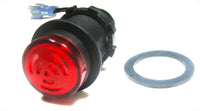 Waterproof IP65 Tonal Alarm 100db flashing extra bright LED 12V Marine Socket Panel Mount #AL1WP