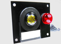 Warning Alarm Bright Strobe LED w/ Piezoelectric Pulsating Tonal 12V Two Wire #AL15