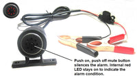 Warning Alarm W/ Mute Switch Prevents Dead Battery 12V Discharge Storage Motorcycle # BAR6M