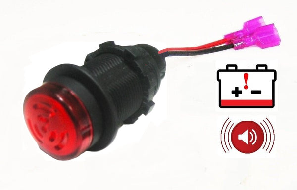Highly Waterproof 12V Battery Low Voltage LED Loud Alarm Monitor Charge Detector #CBA7RW/SW