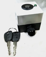 Waterproof Key Switch SPST 12V 24V NEMA Box w/ Power LED #swk3/encl2+GLED
