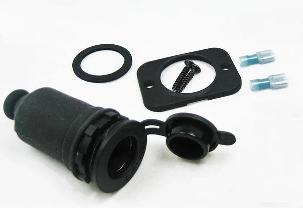 Motorcycle Locking 12V Plug Socket Vibration Resistant / Waterproof  Rubber Sealing Washer and Terminal Boot.   #SR+#