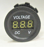 36V DC Clip-on White LED Voltmeter Digital Battery Monitor Tester Minder Fused Cable #cvm36+sbpn+a60alg