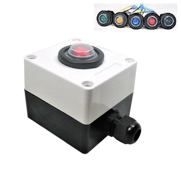 Sump Pump Manual Override  Switch Double Sealed Waterproof & Junction Box 12 Volt #SWR1b/encl system #