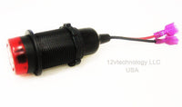 Water Resistant Tonal Signal Alarm Light 12V Marine Socket Dashboard Panel Mount - 12-vtechnology