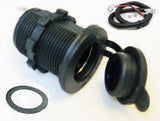 Motorcycle Marine Waterproof 12V Accessory Socket Plug Outlet Lighter Jack Wires - 12-vtechnology