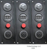 Sump Pump Low Battery Voltage Alarm Panel Monitor 12 Volt  Discharge Voltmeter Alarm w/ Mute - 12-vtechnology