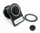 New Labeled Tonal Monitor Alarm Low Battery Failure 12V Charge Socket Marine - 12-vtechnology