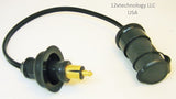 Fits Hella BMW Powerlet Plug Converter Adapter 12 Volt Socket Motorcycle German - 12-vtechnology
