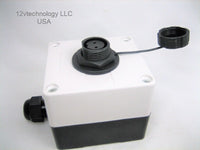 Sump Pump Float Switch Waterproof Junction Box Two 2 Pin Wire Connector 12V Plug Socket - 12-vtechnology