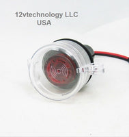 Covered Piezoelectric Tonal Beep Signal Alarm Buzzer + LED 12 V Marine Socket - 12-vtechnology