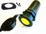 Accessory Lighter Socket 12V Marine w yellow LED & boot - 12-vtechnology