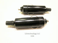 Two accessory Lighter socket plug 12 Volt male, marine - 12-vtechnology