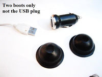 2X Waterproof Motorcycle USB Charger Adapter Connector Boot-iPhone 4G 4S iPod - 12-vtechnology
