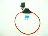 Add a in line inline in-line fuse holder ATC blade fuse,w/ connectors 16 awg - 12-vtechnology