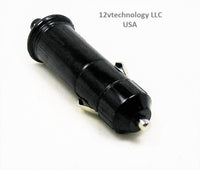 Waterproof Heavy Duty 12 volt 25 amp Accessory Lighter Fused Socket Plug + Skirt - 12-vtechnology