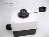 Waterproof Junction Box Case & Two 2 Pin Wire Connector Marine 12V Plug Socket - 12-vtechnology