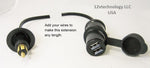 Extension Hella BMW Powerlet Plug USB Converter Adapter Kit Motorcycle 12 Volt - 12-vtechnology