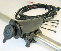 Motorcycle 12V Accessory Lighter Socket Power Outlet- Handlebar Mount Cable 60" - 12-vtechnology