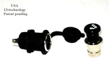 Wired Accessory + Cigarette Lighter Plug Socket Power Outlet Boat 12 Volt Voltmeter - 12-vtechnology