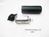 Accessory Cigarette Lighter Socket Outlet 12 Volt  Motorcycle w/ Wire Harness Kit - 12-vtechnology