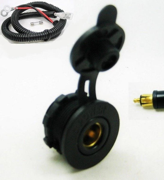 Continental DIN 12/V  Accessory Panel Plug Socket Outlet Fits BMW & Hella Wires - 12-vtechnology