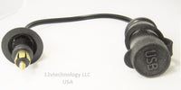 Waterproof USB Charger BMW Powerlet Plug Adapter Converter Outlet Motorcycle 12V - 12-vtechnology