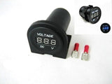 Large Body 12 / 24 Volt Digital Voltmeter Battery Chargers -Mount Socket Boot - 12-vtechnology
