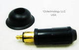 15A Hella type DIN Lighter type Accessory Plug BMW W/ Plug Skirt - 12-vtechnology