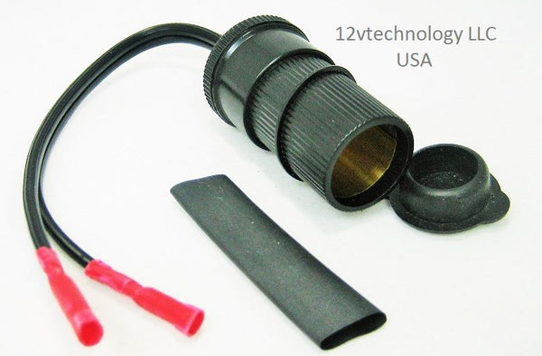 Replacement Repair Kit 12 Volt Plug Socket Outlet Extension Power Cord Truck - 12-vtechnology