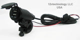 USB Charger Socket 12V Adapter Power Point Jack Motorcycles Fits Harley Davidson - 12-vtechnology