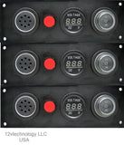 Low Battery Voltage Monitor 12V Bank Detector Discharge Voltmeter Alarm w/ Mute - 12-vtechnology