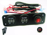 Two 12V Battery Bank Voltmeter Monitor RV Marine House Starting Wired + Switch #swr1-2/2cvmr/qplt/4sq/2ahrn60