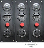 Discharge Battery Voltage Monitor 12 Volt Detector Voltmeter Alarm w/ Mute Marine - 12-vtechnology