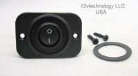 DPDT Panel Rocker Switch Sealed 12V Round Toggle Double Pole Double Throw (DPDT) - 12-vtechnology