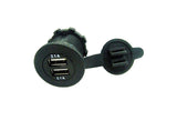 Rugged Highest Power Dual 4.2A USB Charger / Plug Socket Panel Marine 12V Outlet #ycn8/cr/cw/tplt/4sq