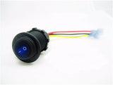Single Rocker LED Switches SPST Waterproof 12V Motorcycle Handlebar  72" cable #swb1+smnt+Brn72+sbpn-3
