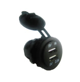 3.1 Amp USB Charger + Voltmeter +12V Lighter Socket + Pug + Switch Panel Outlet
