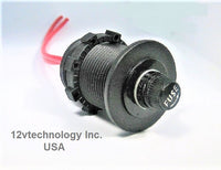 Waterproof 12V Plug Socket & Fuse Holder w/Fuse 15A Surface mount  #csr/cfss15/T/4