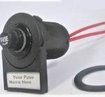 Labeled Mount Fuse Holder w/Fuse Plug Socket 15A at 12V Fuse Replacement  #fss15/LBL/sw