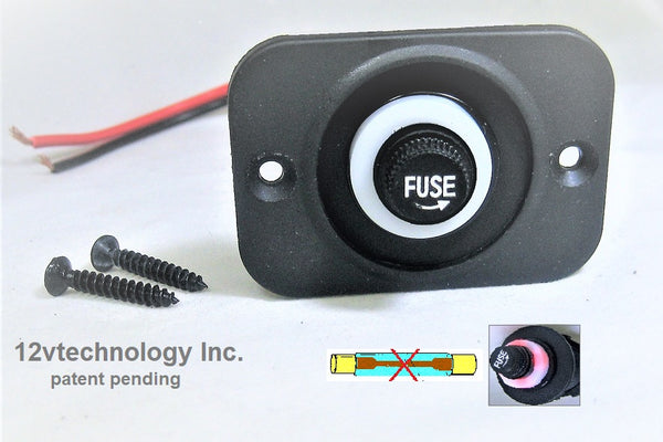 Fuse Holder 12V w/External Blown Fuse Indicator Plug Socket Style Panel Mount. #fssr-15R