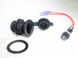 Waterproof 12V Accessory Power Plug Socket Fused Safe Install Panel Dash #csr/sw/fsp15t