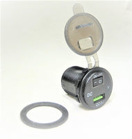 Voltmeter, USB Charger and On / Off Switch. Draws No Power When Off, Waterproof   CSVU-R/B/SW