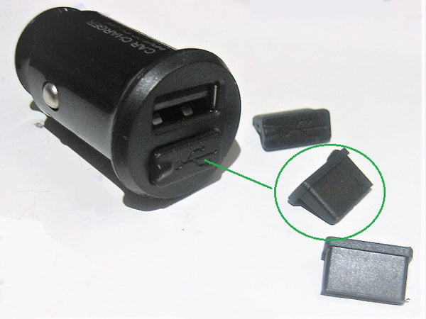 3X USB Rubber Plug Port Cap Weatherproofs Dust USB-B Opening Replacement  #3PPC