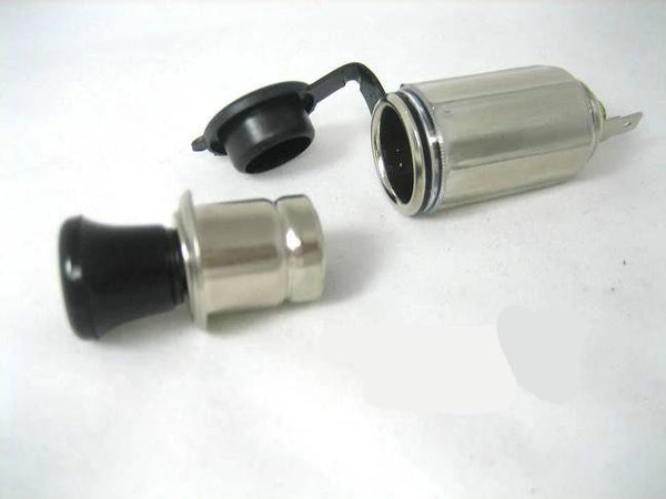 Lighter Plug + Cigarette Cigar Auto Socket Outlet 12V Replacement Motorcycle Car - 12-vtechnology